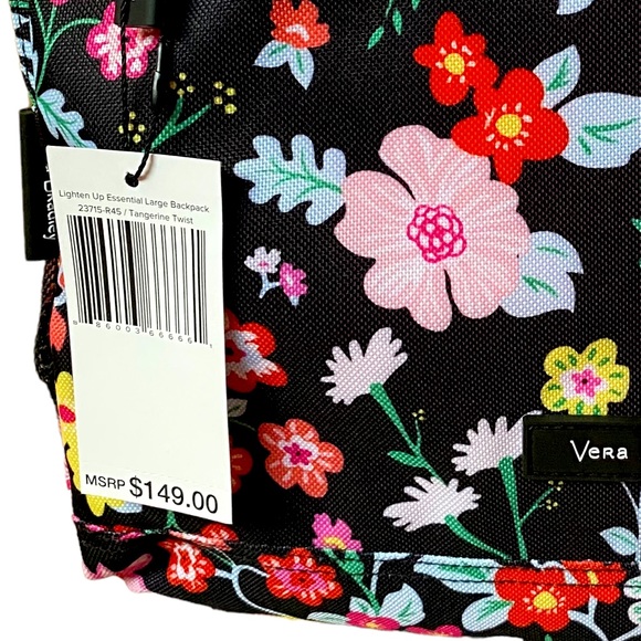 HP π₯³ π VERA BRADLEY | TANGERINE TWIST LIGHTEN UP ESSENTIAL LARGE BACKPACK - Picture 16 of 16